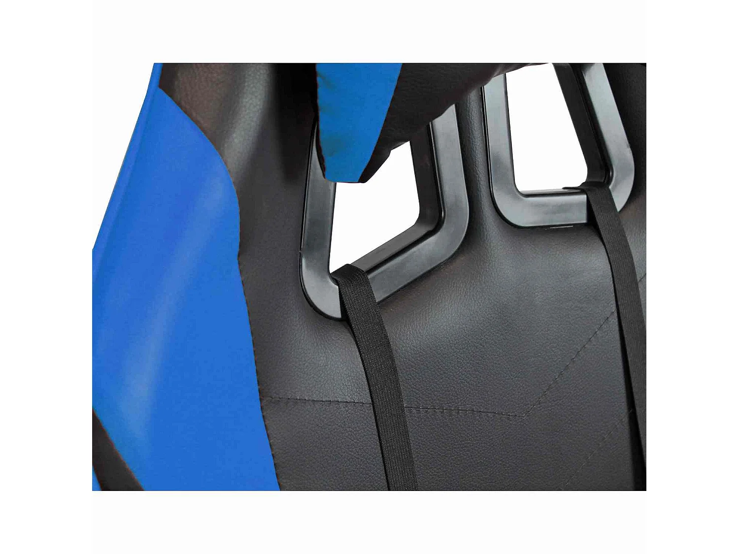 We Home - Chaise gamer ergonomique bleue et noire avec dossier inclinable