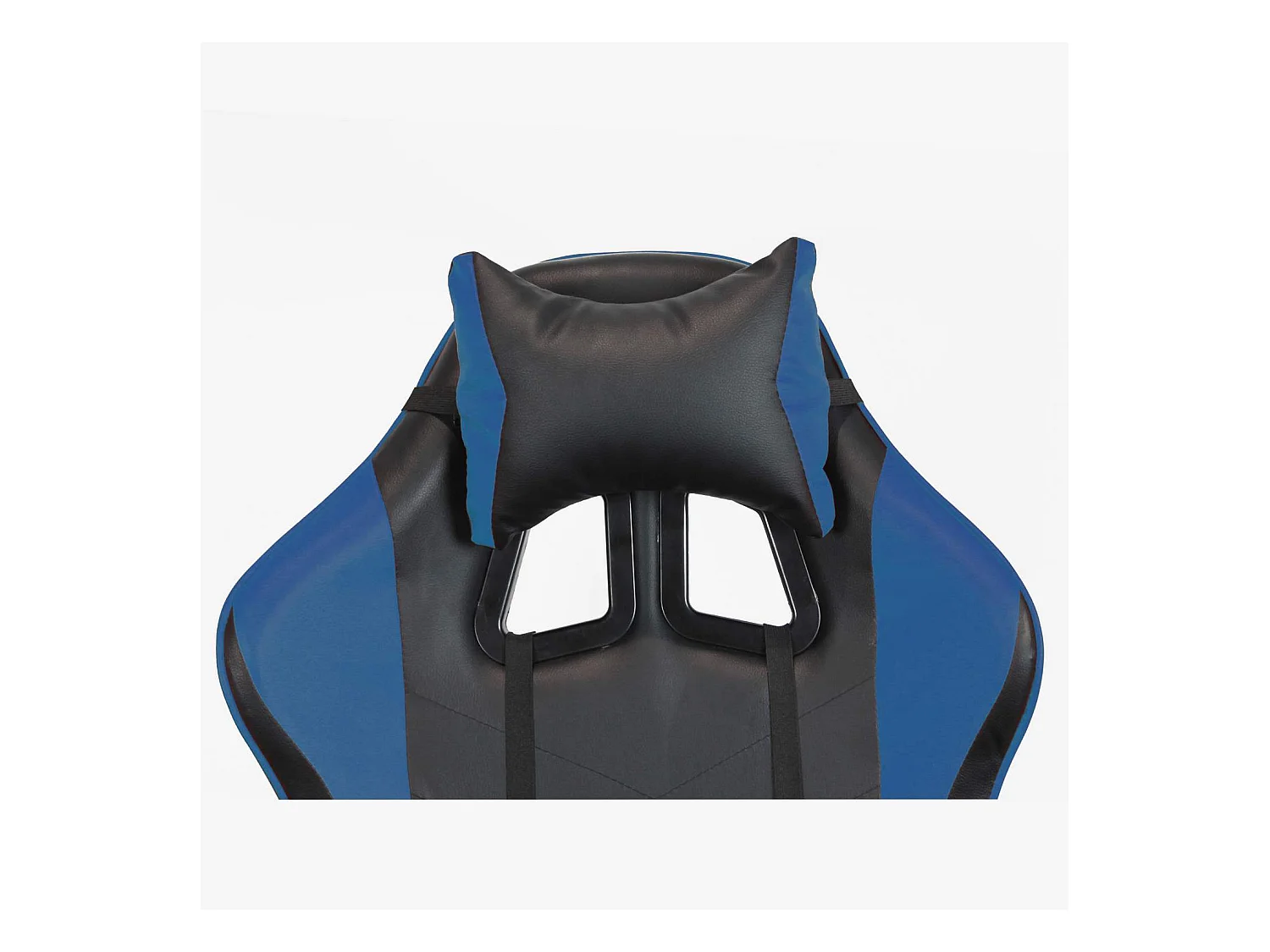 We Home - Cadeira gamer ergonômica azul e preta com encosto reclinável