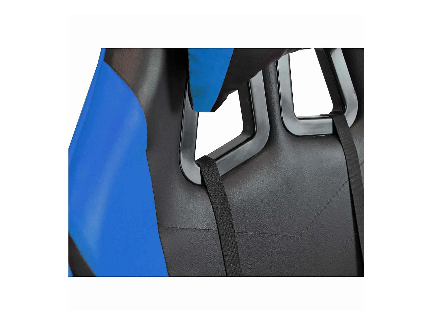 We Home - Cadeira gamer ergonômica azul e preta com encosto reclinável