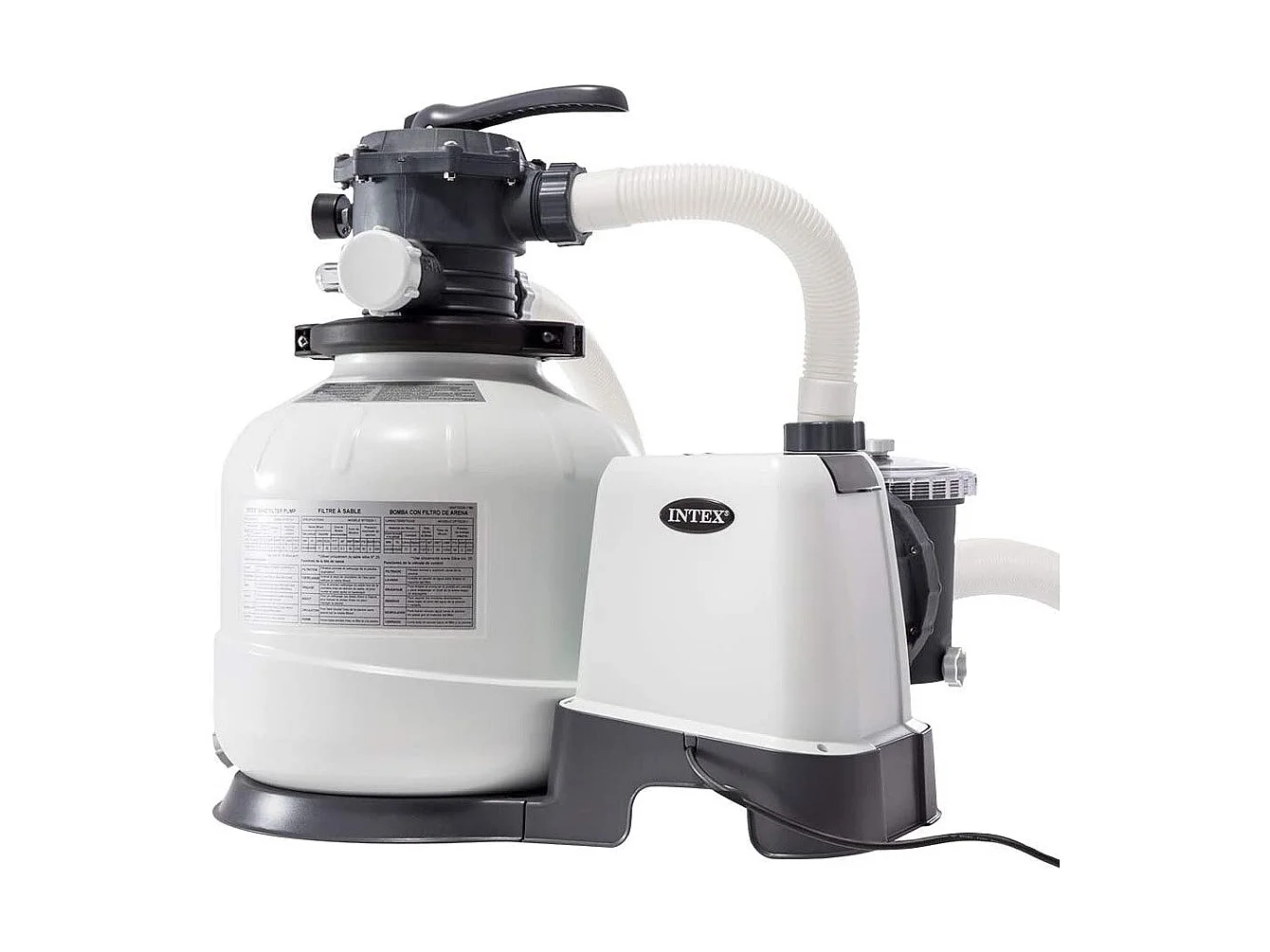 Bomba depuradora de arena para piscinas 10500 l/h Intex 26648