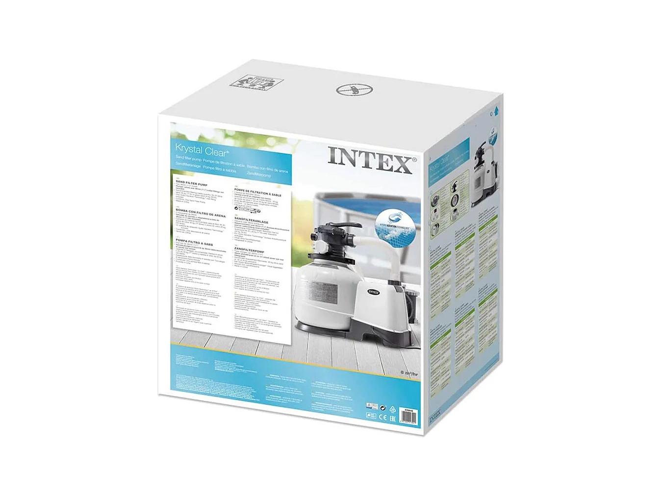 Pompe de filtration à sable pour piscines 10500 l/h Intex 26648