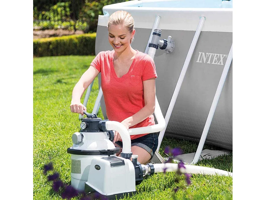 Pompe de filtration à sable pour piscines 10500 l/h Intex 26648