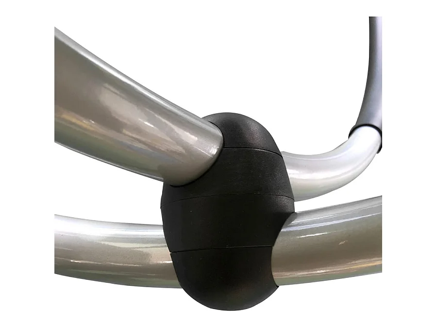 Estosa - Espreguiçadeira de balanço elíptica para exterior Ecru