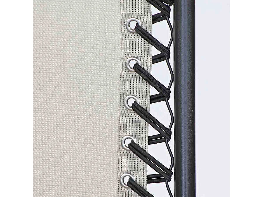 Estosa - Transat de jardin apesanteur Lucy crème