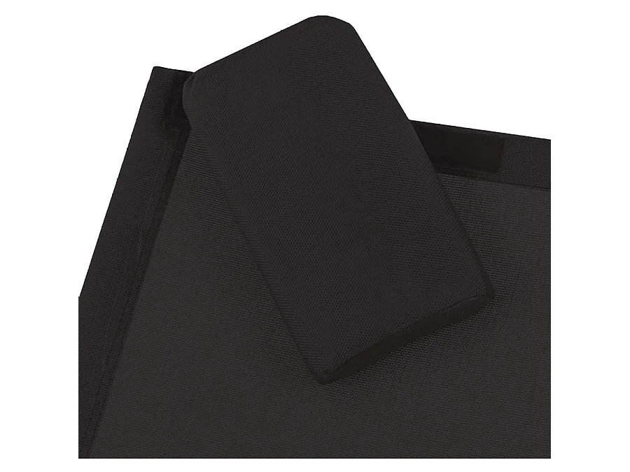 Estosa - Transat de jardin elliptique avec housse noire