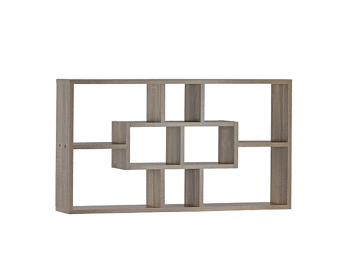 WeHome - Bibliothèque murale design en bois - 8 compartiments