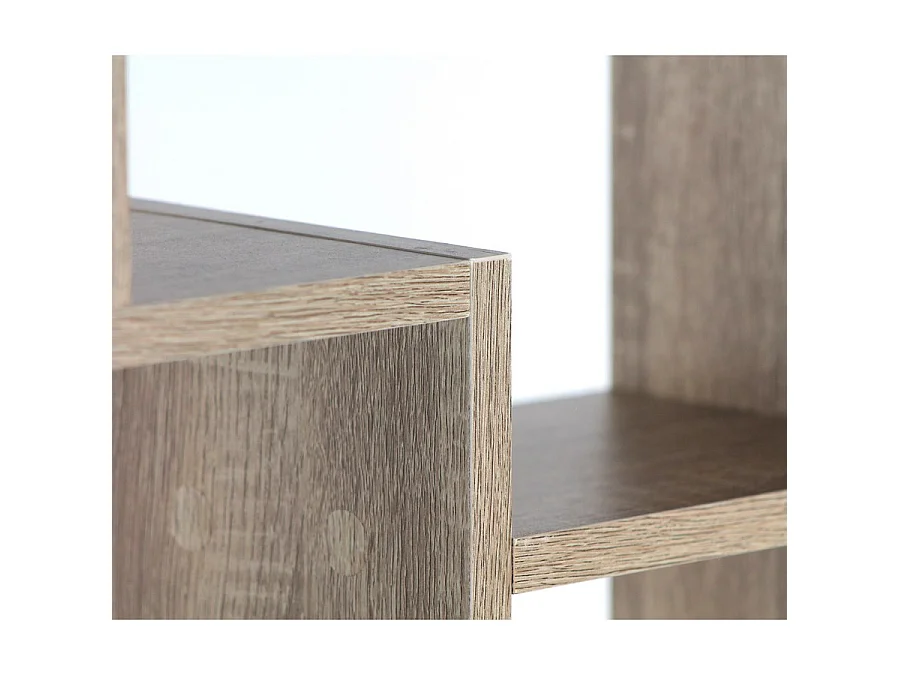 WeHome - Bibliothèque murale design en bois - 8 compartiments