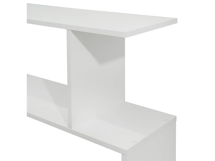 WeHome - bibliothèque murale 3 étagères bibliothèque peu encombrante design moderne 110 x 97 x 25 cm structure en bois mélaminé panneau de 15 mm d'épaisseur