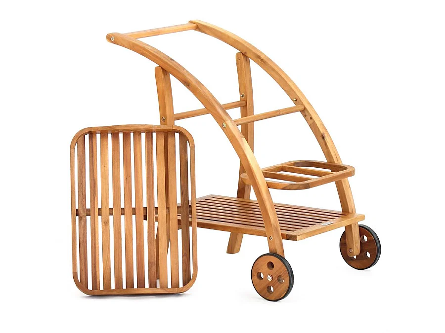 Estosa - Houten tuinwagen met Tristan dienblad