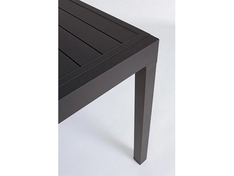 Estosa - Uitschuifbare aluminium tuintafel 134-268 cm Lipari grijs