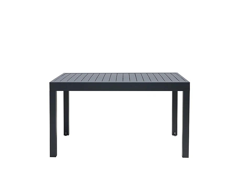 Estosa - Table de jardin extensible en aluminium 134-268 cm Lipari gris