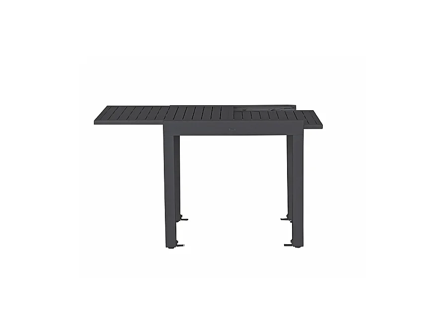Estosa - Mesa extensível de alumínio para jardim 82-163 cm Lipari cinza
