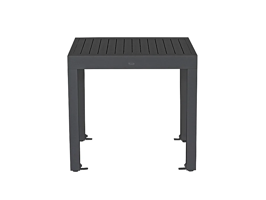 Estosa - Table de jardin extensible en aluminium 82-163 cm Lipari gris