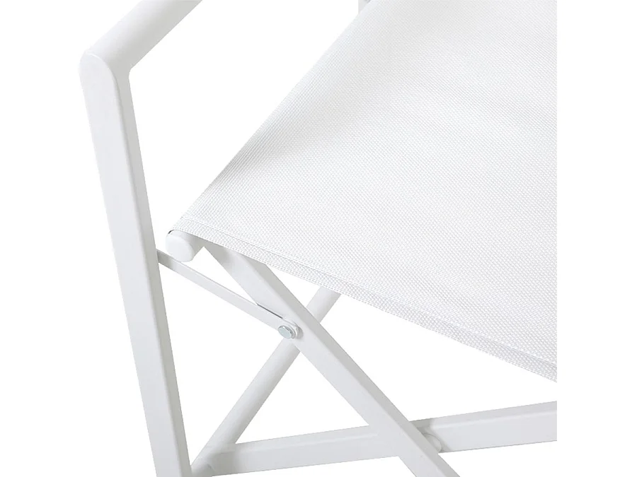 Estosa – Set mit 2 klappbaren Gilda-Gartenleiterstühlen aus Aluminium