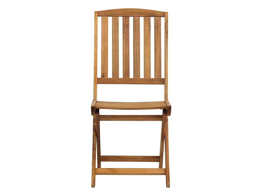 Estosa - Chaises de jardin pliantes en bois Navis