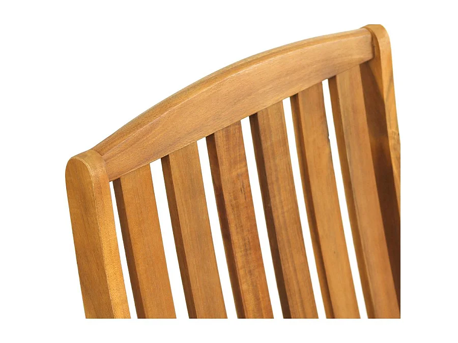 Estosa - Chaises de jardin pliantes en bois Navis