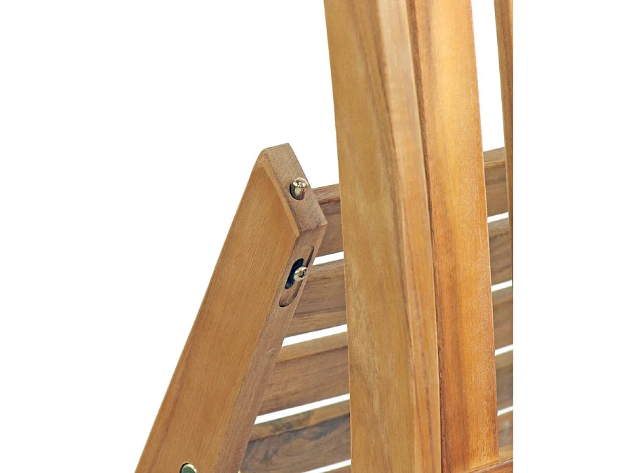 Estosa - Chaises de jardin pliantes en bois Navis