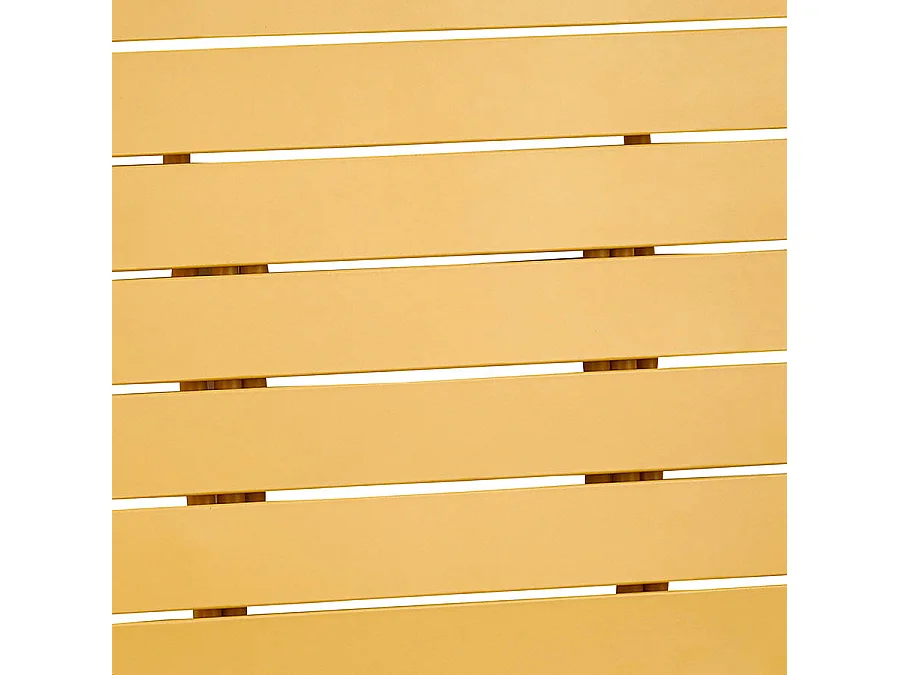 Estosa - Ensemble de balcon avec chaises pliantes et table Mia moutarde