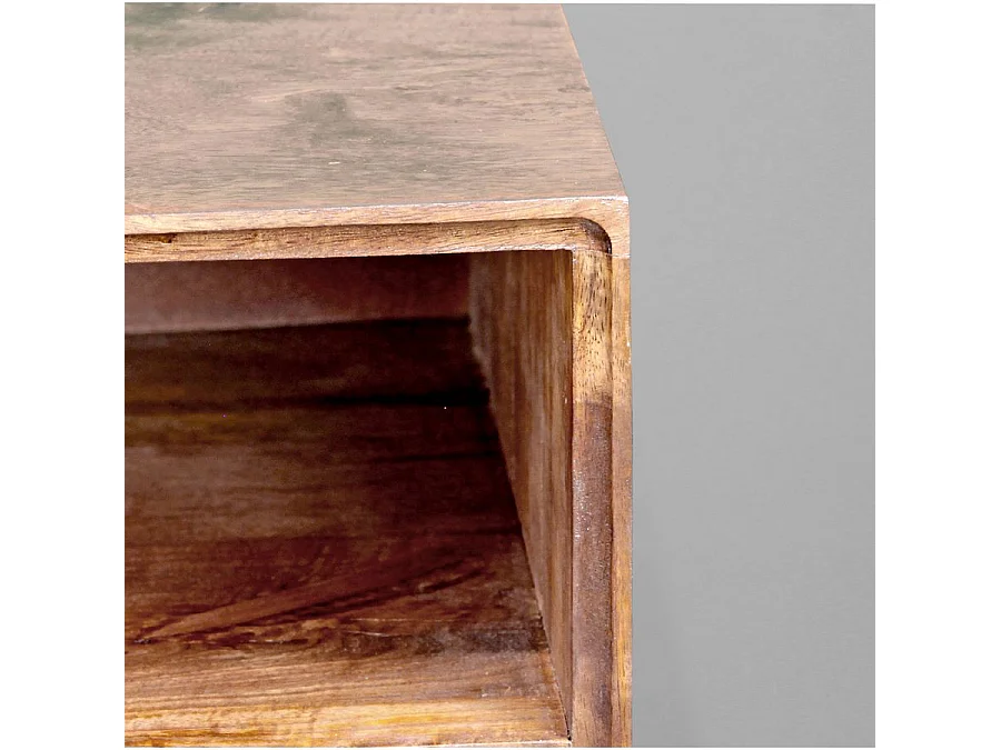 Mobile TV vintage in legno di mango massello