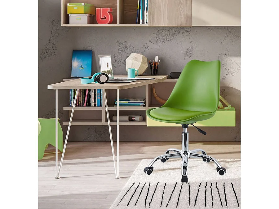 We Home - Chaise de bureau design moderne verte - Mai