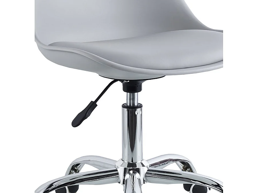 We Home - Cadeira de escritório cinza com rodas - maio