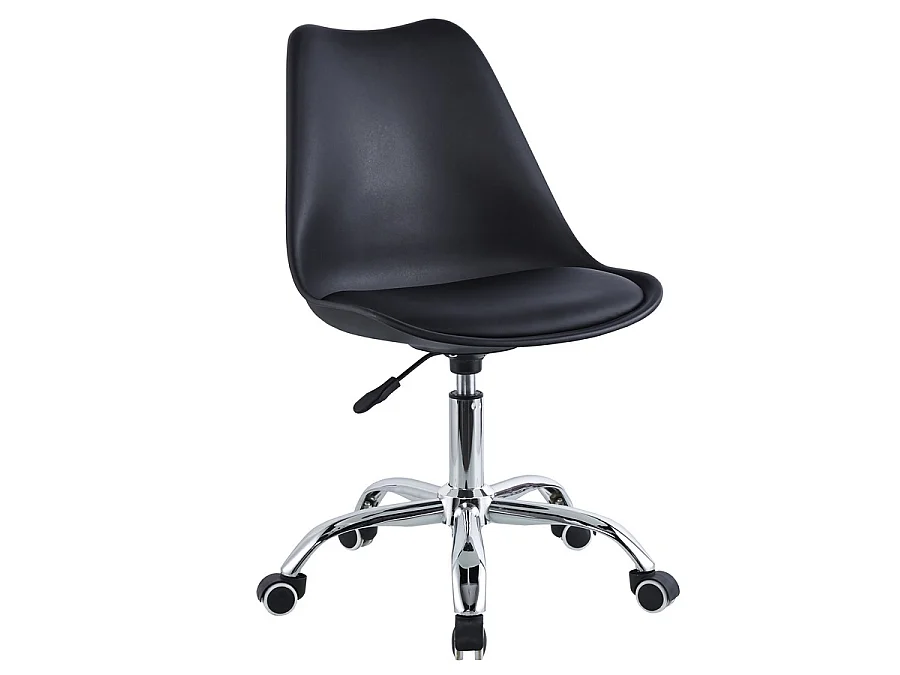 We Home - Chaise de bureau pivotante noire - Mai