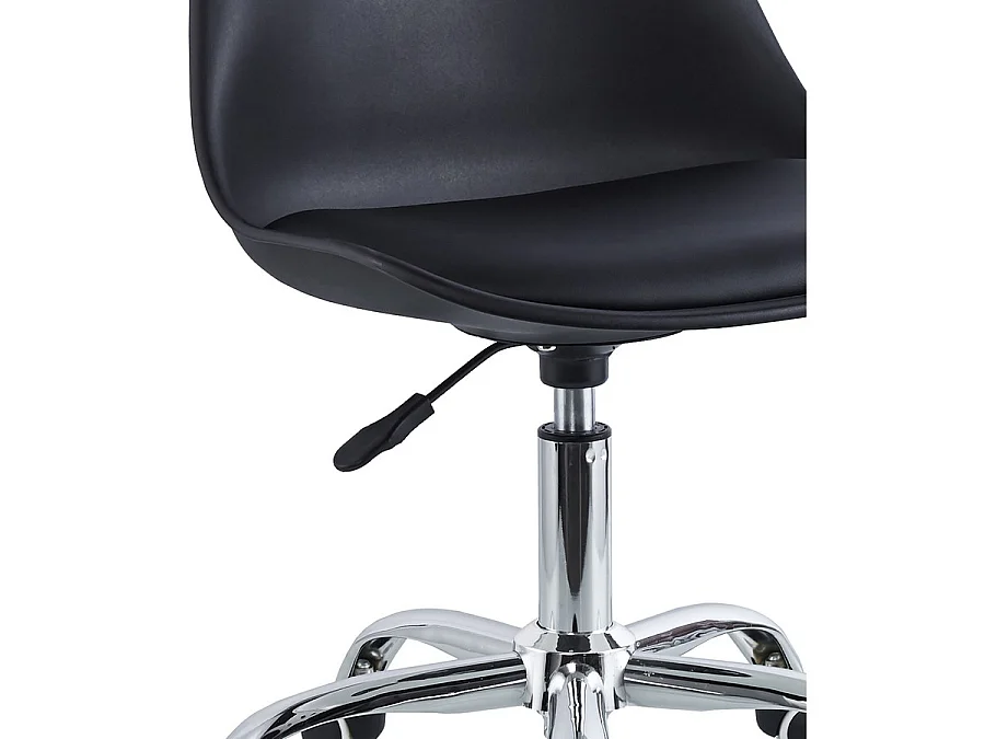 We Home - Chaise de bureau pivotante noire - Mai