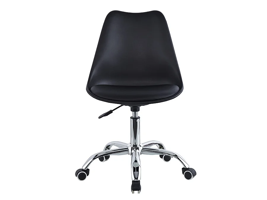 We Home - Chaise de bureau pivotante noire - Mai