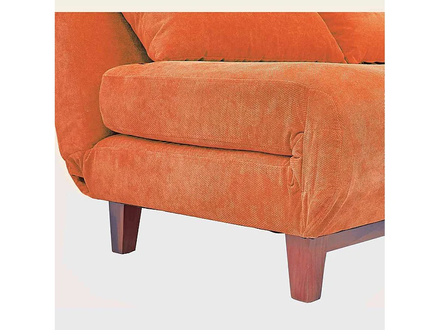 We Home - Canapé convertible deux places convertible orange Basil