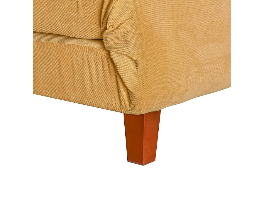 We Home - Canapé convertible deux places jaune avec coussins Basil