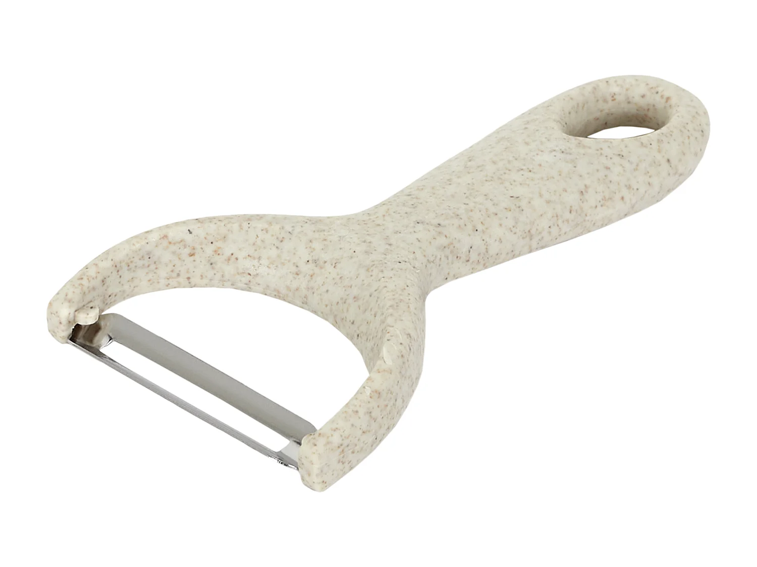 Couteau X4 Et Eplucheur Manche Fibre De Ble Beige