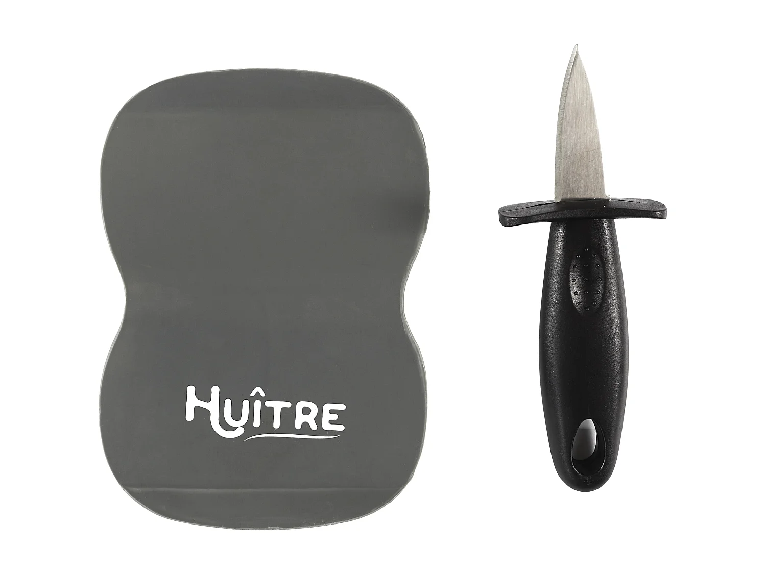 Couteau A Huitres Avec Support Silicone Bleu, Blanc