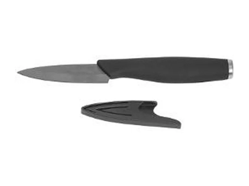 Couteau d'Office & Cache Lame "Cera" 17cm Noir