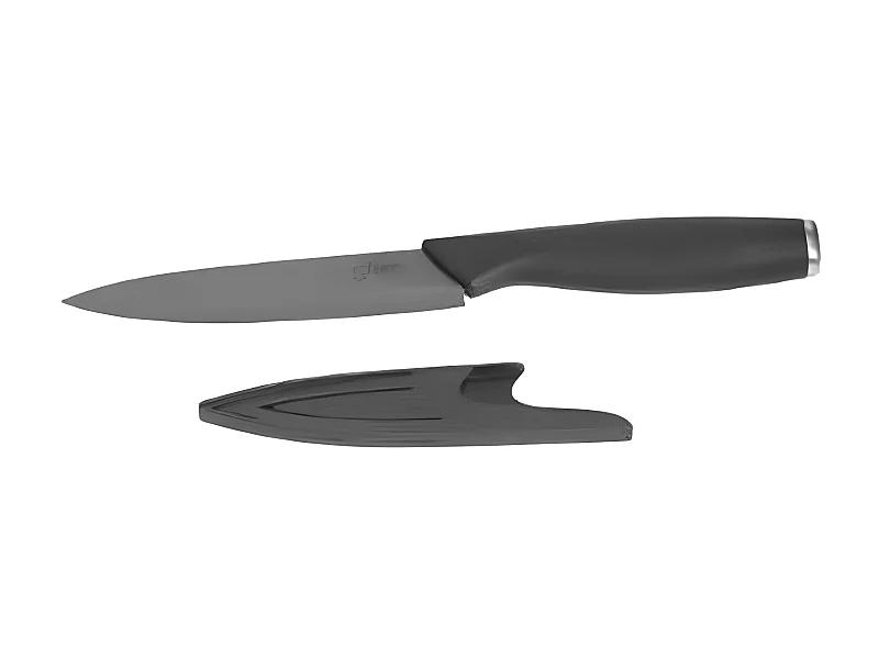 Couteau Utilitaire & Cache Lame "Cera" 23cm Noir