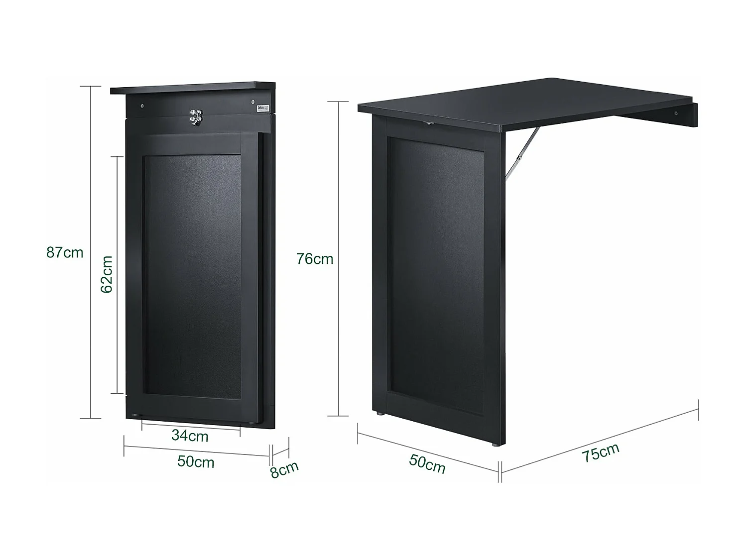 Esstisch FWT20-SCH 75 x 76 x 50cm