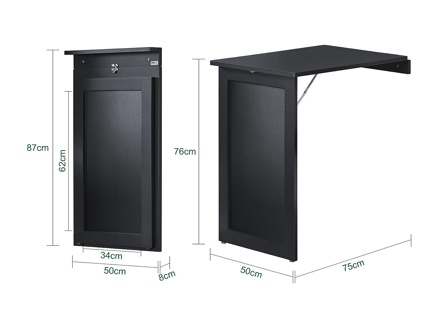 Esstisch FWT20-SCH 75 x 76 x 50cm