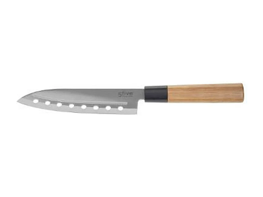 Couteau Santoku en Bambou "Java" 30cm Naturel