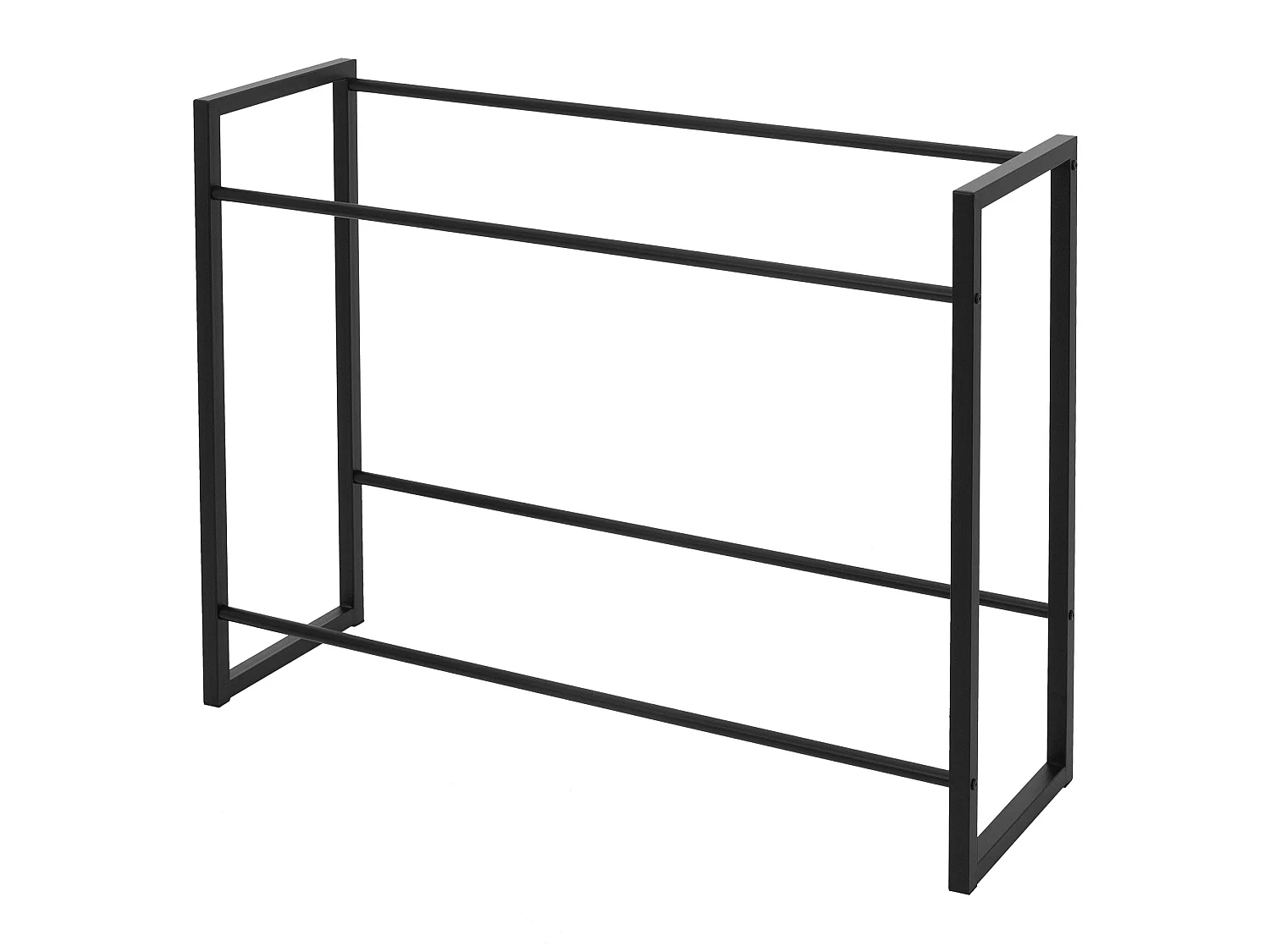 Étagère de rangement pour 6 caisses de boissons 104 x 32 x 82,5 cm acier anthracite
