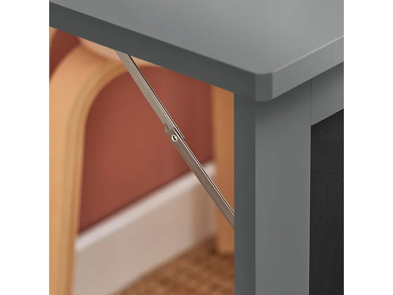 SoBuy Tavolo A Muro Tavolo Pieghevole Tavolo Cucina Con Lavagna colore grigio FWT20-HG
