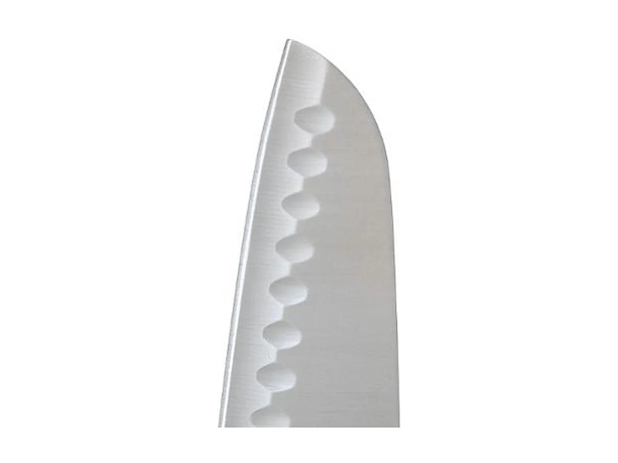 Couteau Japonais Santoku "Dice" Inox 29cm Noir