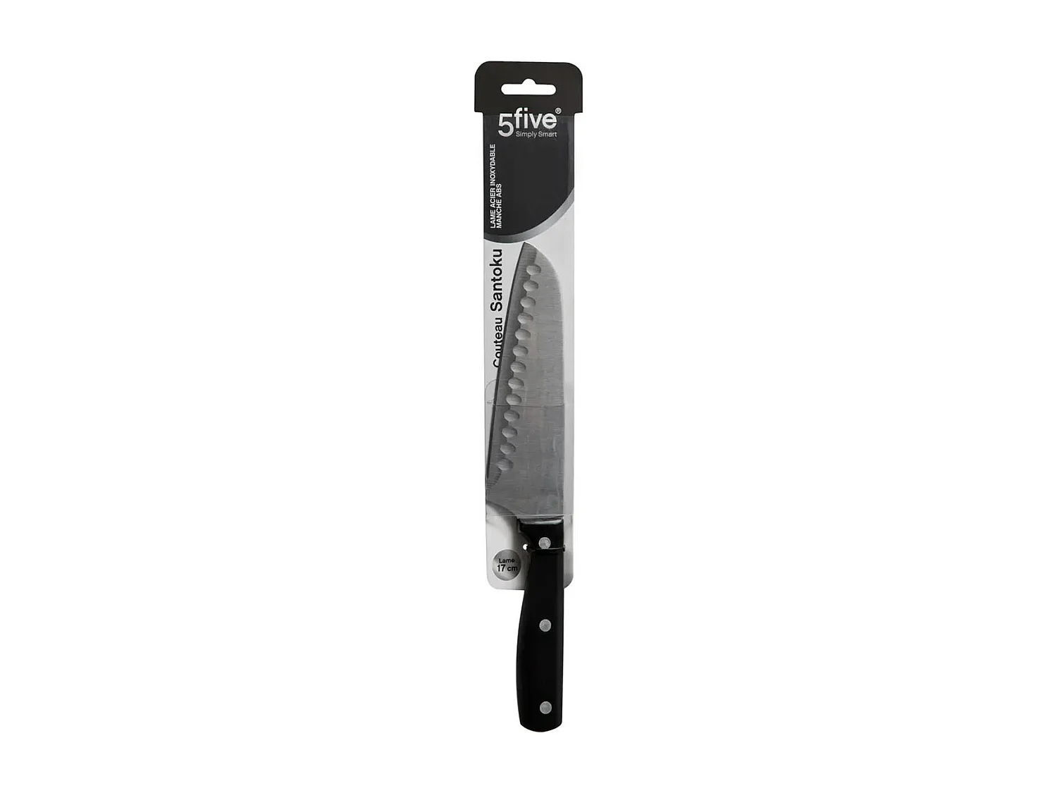 Couteau Japonais Santoku "Dice" Inox 29cm Noir
