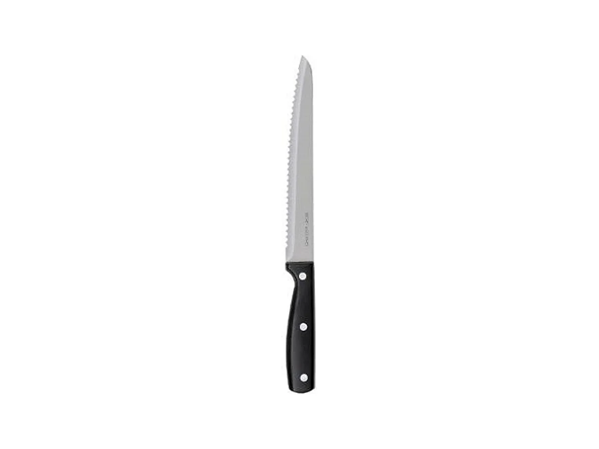 Couteau à Pain "Dice" Inox 32cm Noir