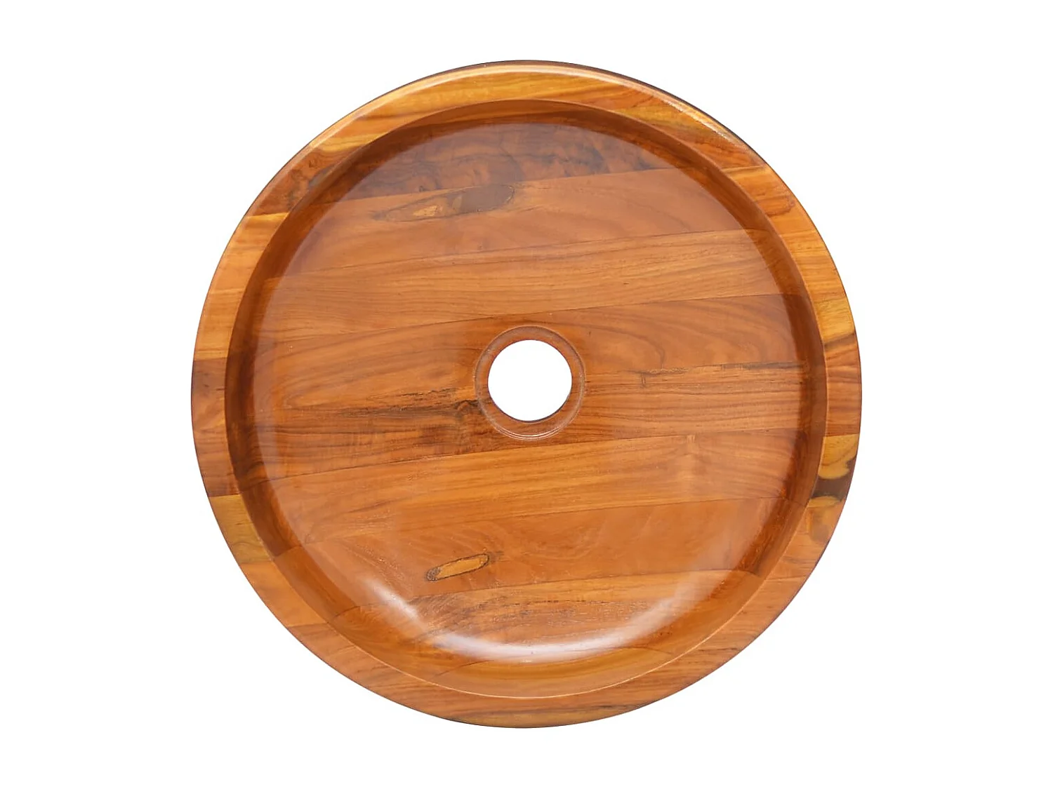 Lavabo de salle d'eau bois marron 40 x 40 x 10 cm 02_0002869