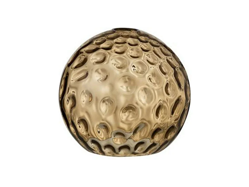 Abat-Jour Déco en Verre "Bollie" 25cm Marron