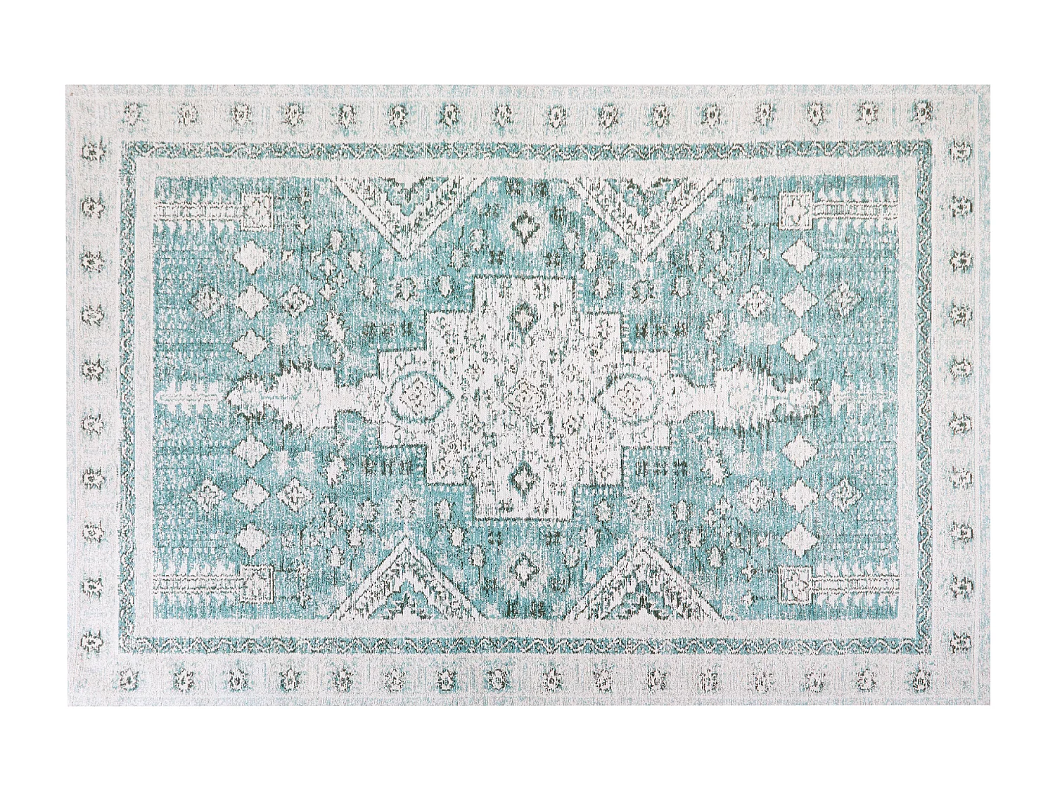 Vloerkleed katoen mintgroen 200 x 300 cm FULLA