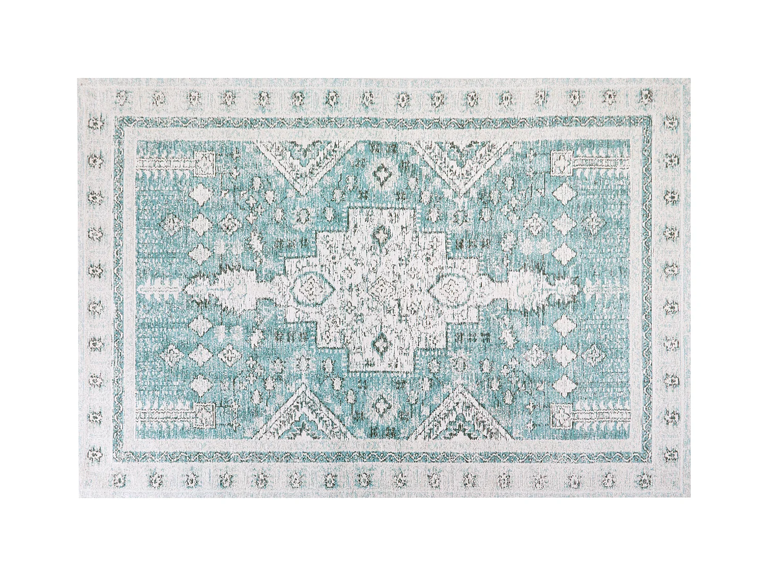 Vloerkleed katoen mintgroen 160 x 230 cm FULLA