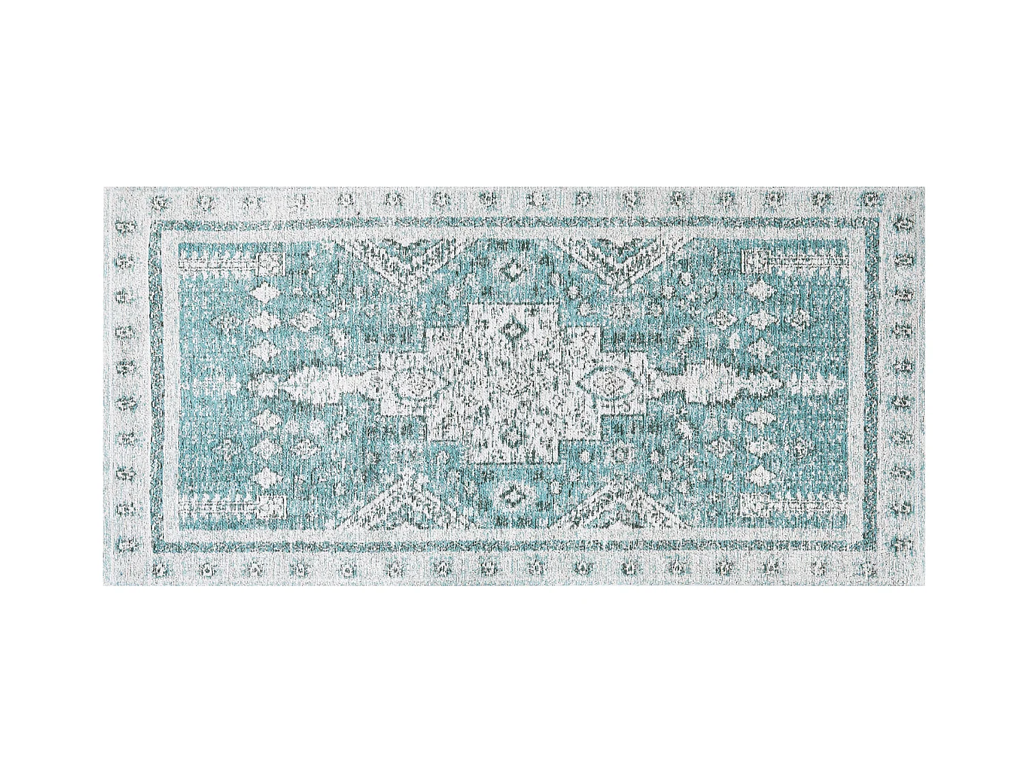 Vloerkleed katoen mintgroen 80 x 150 cm FULLA