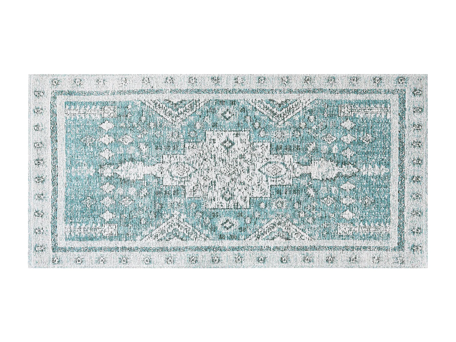 Vloerkleed katoen mintgroen 80 x 150 cm FULLA