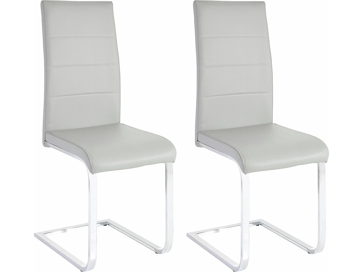 Josy Stuhl 2er-Pack Grau