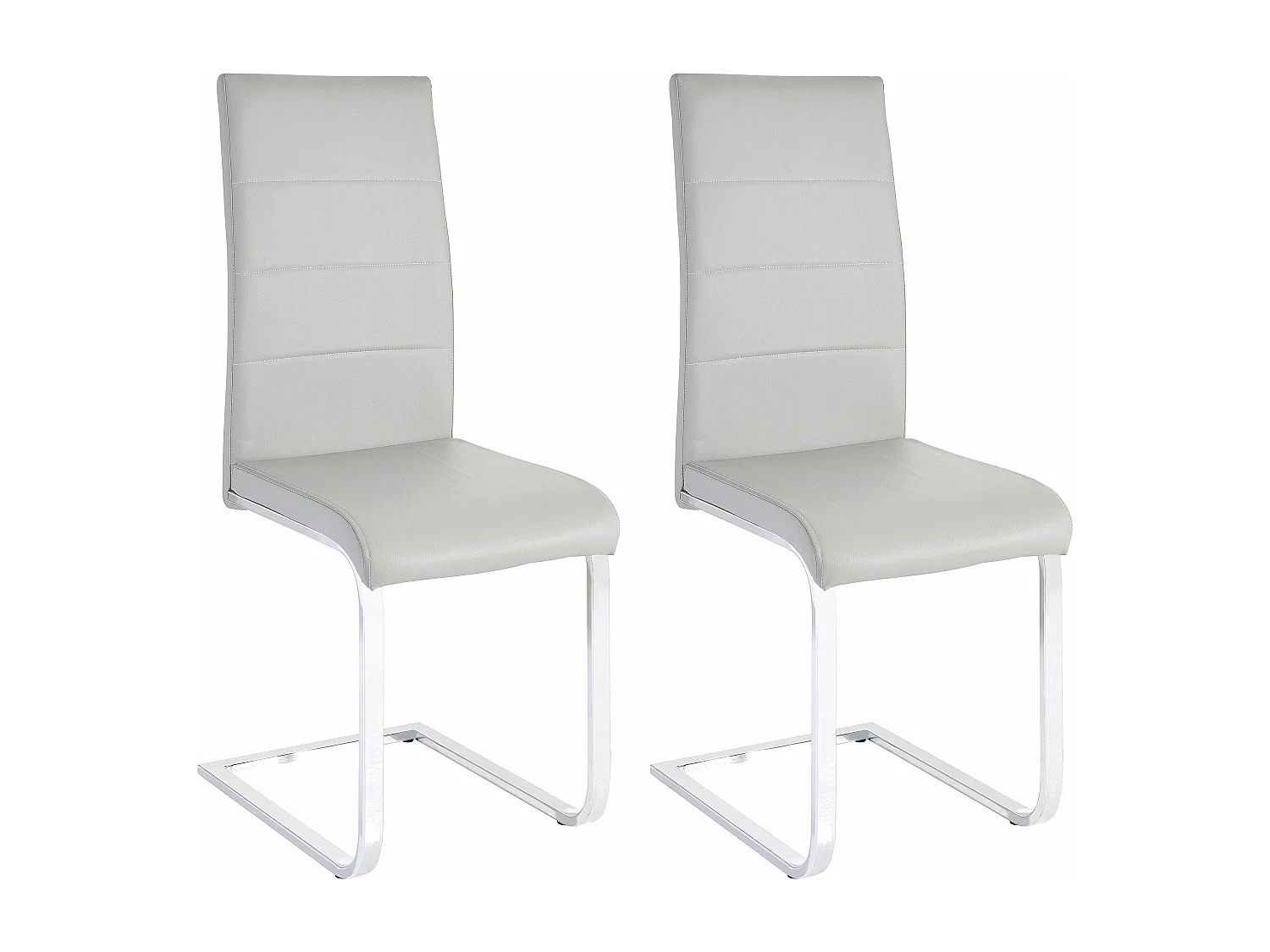 Josy Stuhl 2er-Pack Grau